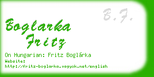 boglarka fritz business card